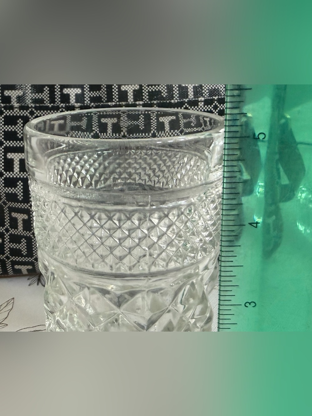 Vintage Anchor Hocking Wexford Clear Cut Glass Goblets - Set of 5, Elegant Foote - Picture 3 of 6